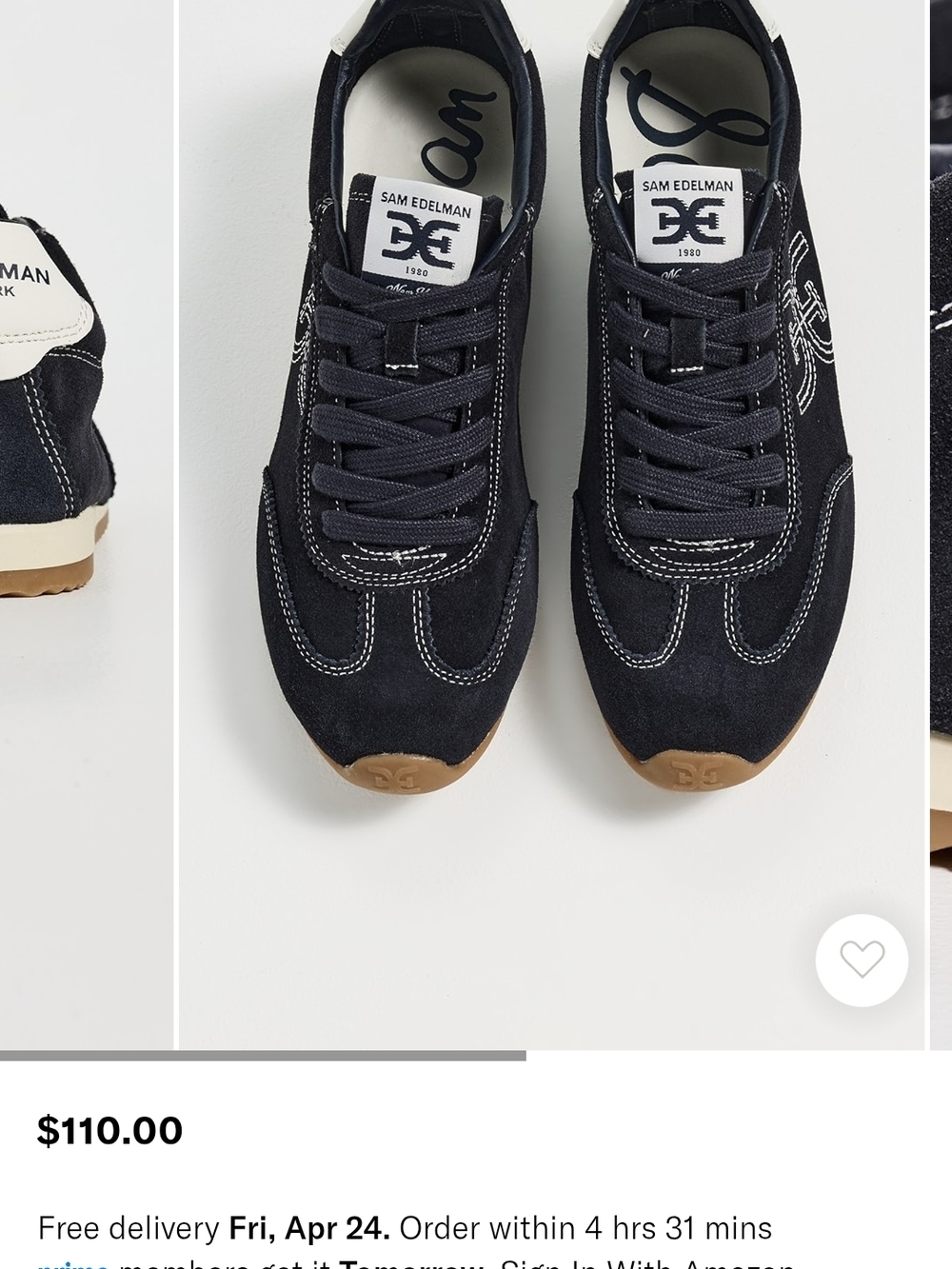 Sam Edelman Isella Suede Sneakers - Picture 4 of 12